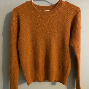 Madewell 100% Cashmere Sweater, XS, Burnt Orange